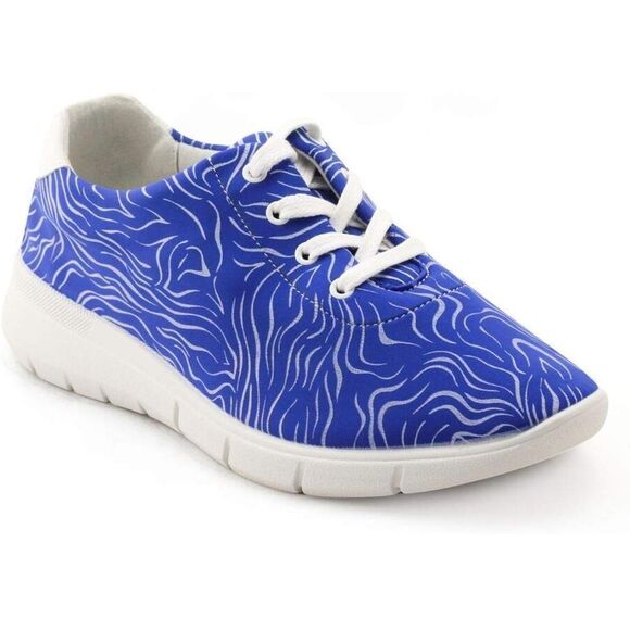 ARCOPEDICO L76 BLUE WHITE SWIRL SNEAKERS, MIB, SZ 41, 40, 39 - Picture 1 of 8